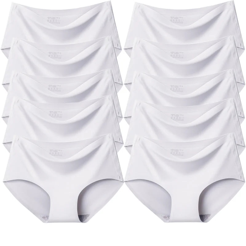 TrowBridge Women's Plus Size Silk Satin Seamless Briefs