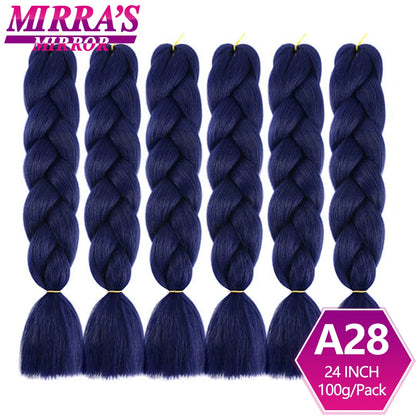 24 Inch Jumbo Braiding Hair Extensions Synthetic Ombre