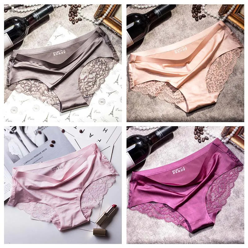 Lace Briefs Women Seamless Comfort Underwear Plus Size