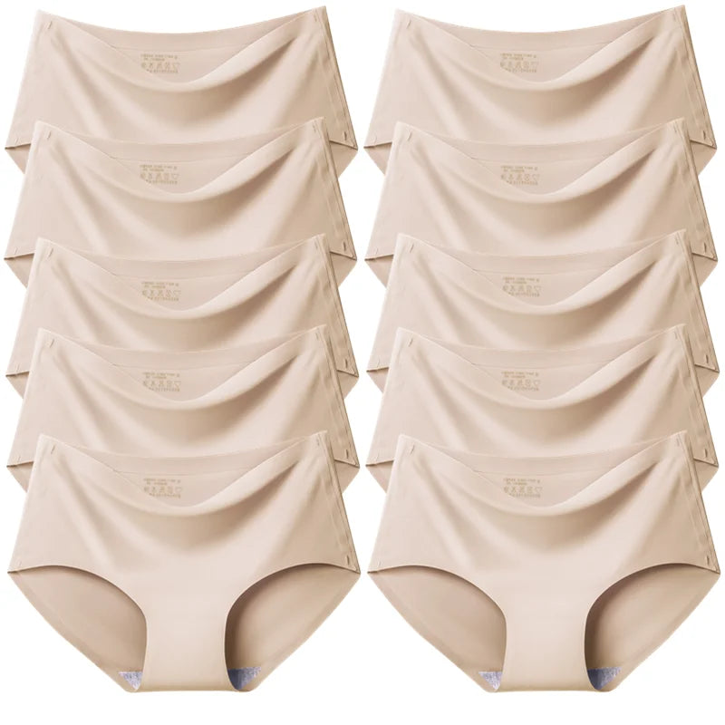 TrowBridge Women's Plus Size Silk Satin Seamless Briefs