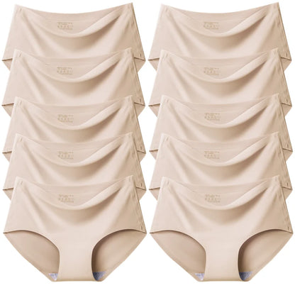 TrowBridge Women's Plus Size Silk Satin Seamless Briefs
