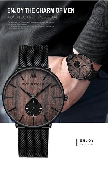 Waterproof Stainless Steel Mesh Quartz Men Watch