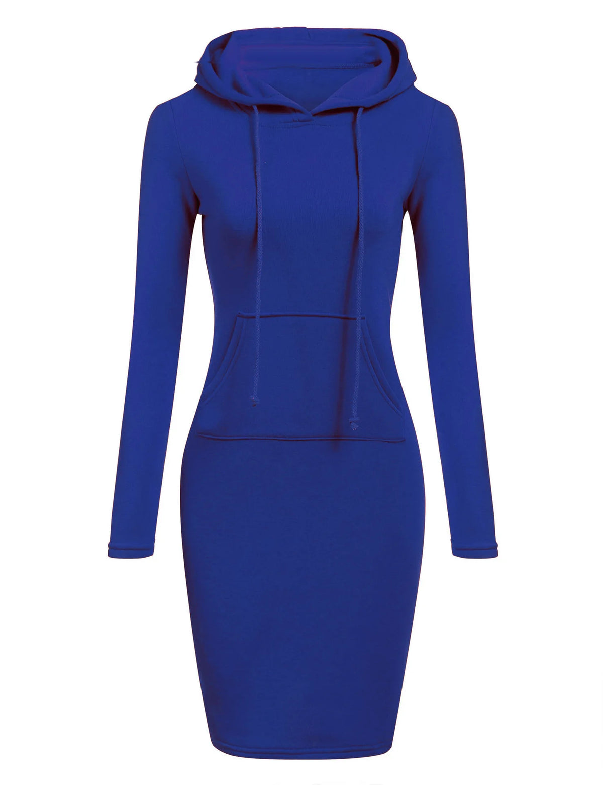 Hooded Sweatshirt Dress for Women in Polyester