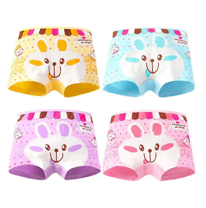 Girls Cartoon Cotton Underwear Briefs Size 2T-10T
