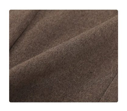 Wool Blend Mid Long Blazer Coat for Women