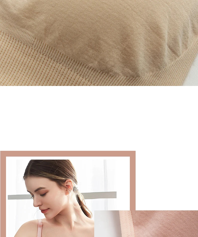 Plus Size Nursing Bra Seamless Breathable Nylon