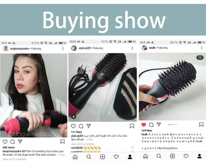 LISAPRO 3 In 1 Hot Air Brush Hair Dryer and Volumizer