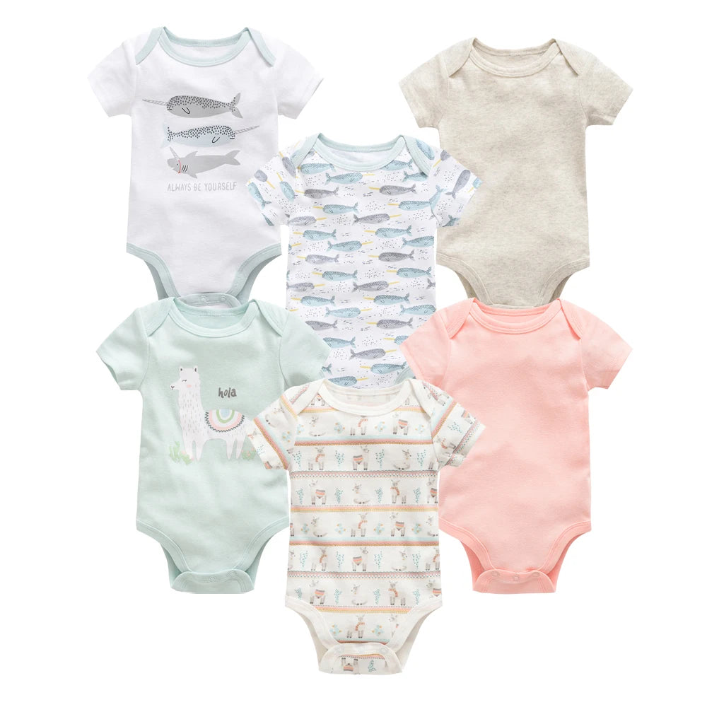 Kavkas Baby Boy Cotton Bodysuit Summer Overalls