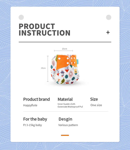 Happyflute Eco-Friendly Cloth Diaper Set for Babies