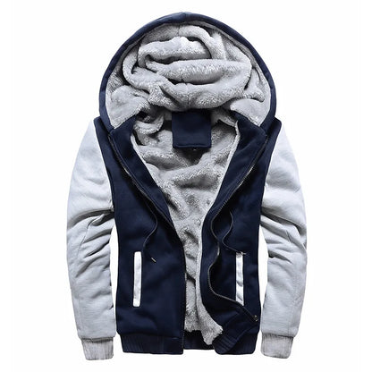 Men's Camouflage Winter Jacket Fleece Long Sleeve Coat
