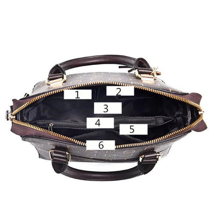 PU Leather Tassel Handbag for Women Large Capacity Tote