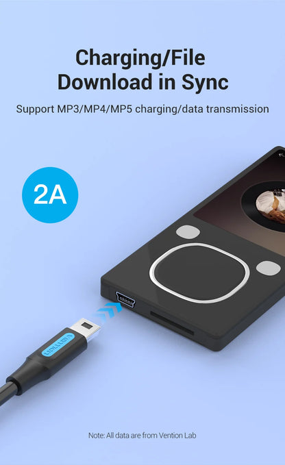 Vention USB C to Mini USB Cable for Digital Camera