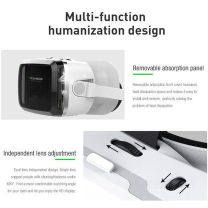 Wireless Virtual Reality Glasses 3D Headset for 4.7-7.2" Phones