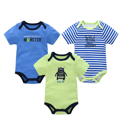 Kavkas Baby Boy Cotton Bodysuit Summer Overalls