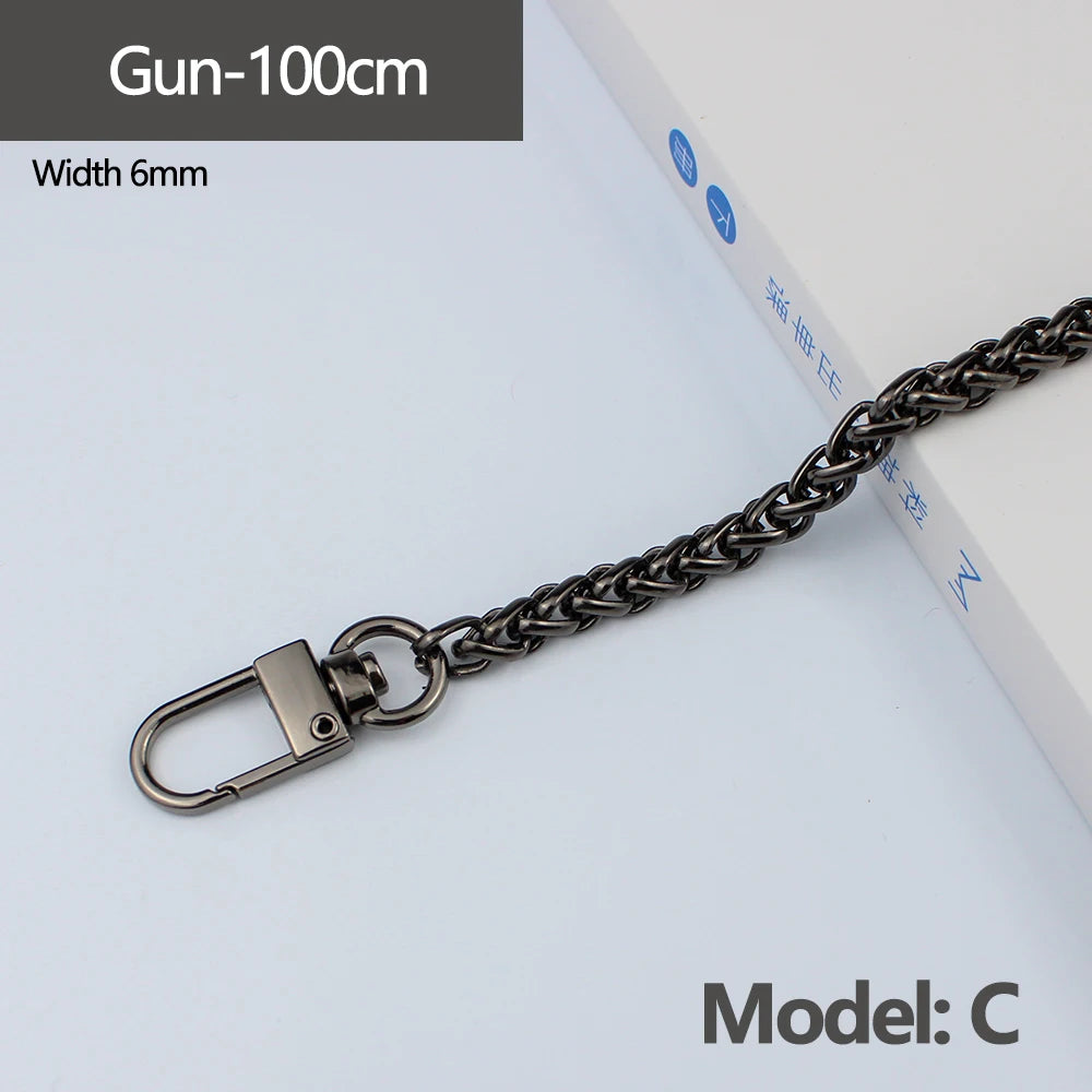 Metal Chain Crossbody Shoulder Strap 100-120CM