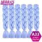 24 Inch Jumbo Braiding Hair Extensions Synthetic Ombre