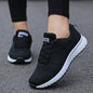 Women Breathable Mesh Flat Sneakers White