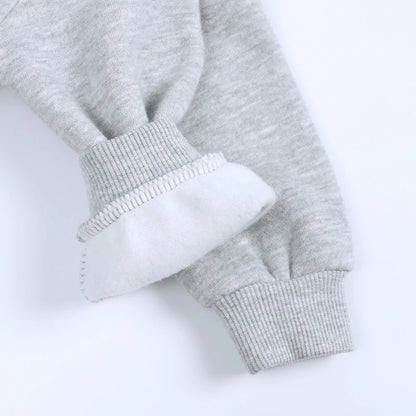 Kids Hooded Sweatshirt Cotton Solid Top for Girls