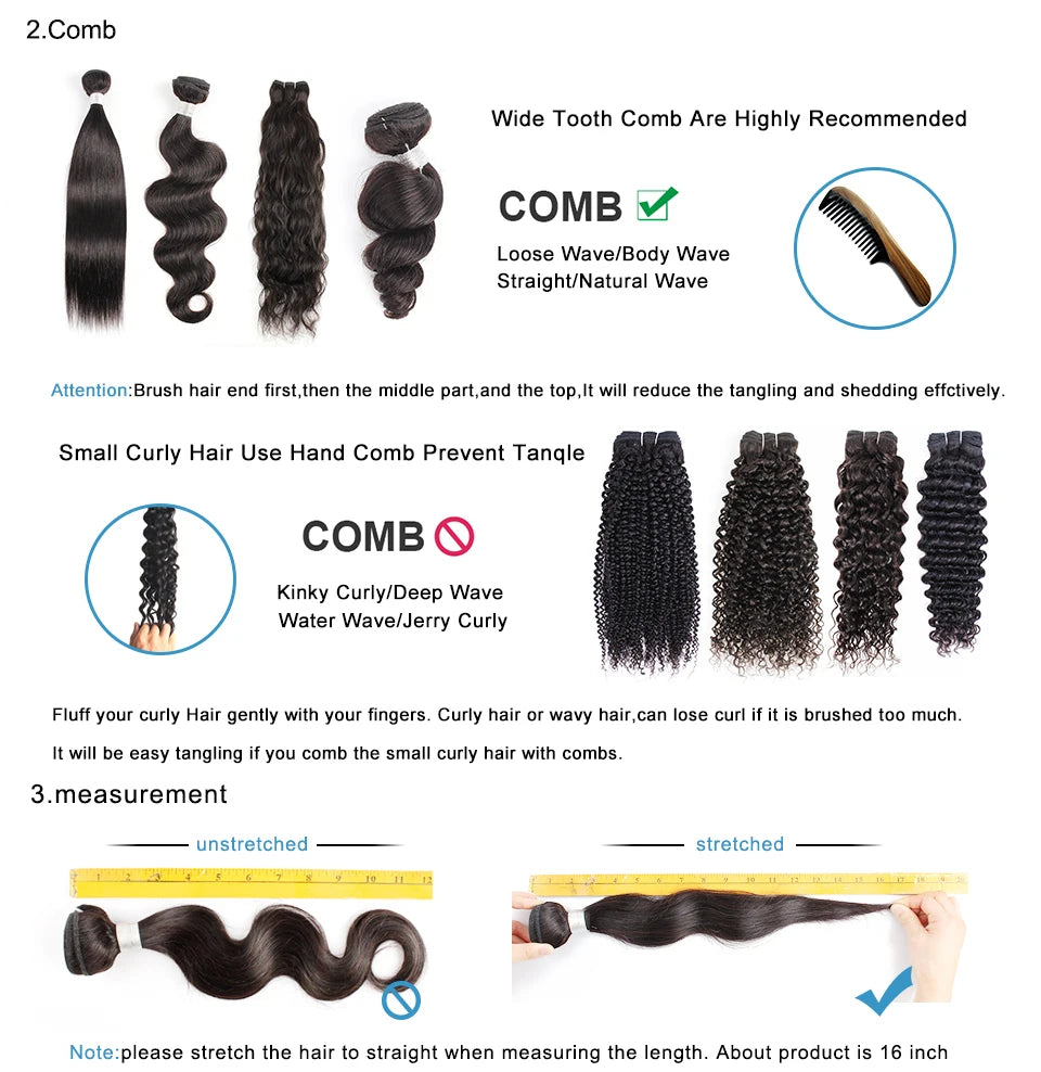 KissHair 2x6 Lace Closure Wig Remy Brazilian Hair