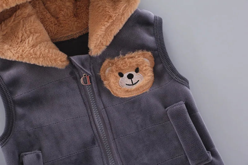 Children's Hooded Fleece Outfit Set for Toddlers