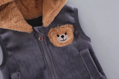 Children's Hooded Fleece Outfit Set for Toddlers