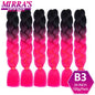 24 Inch Jumbo Braiding Hair Extensions Synthetic Ombre