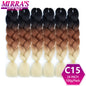 24 Inch Jumbo Braiding Hair Extensions Synthetic Ombre