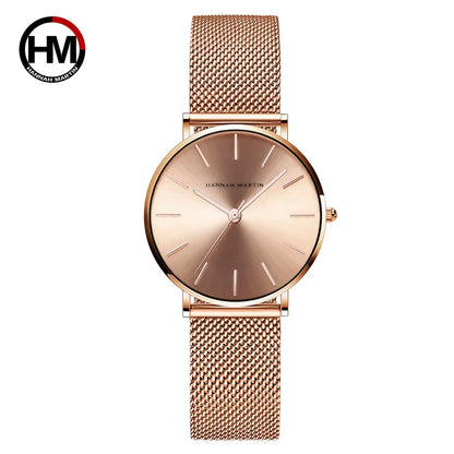 Hannah Martin Women 36mm Rose Gold Quartz Watch