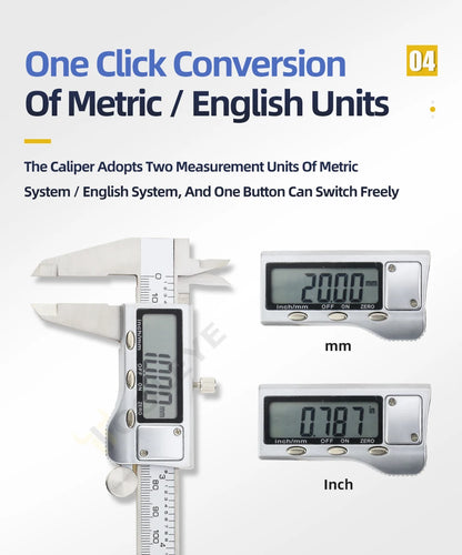 Digital Caliper Stainless Steel Thickness Gauge
