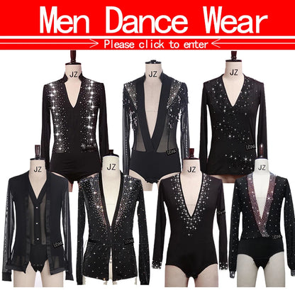Latin Dance Dress with Rhinestones and Tassels in Red and White
