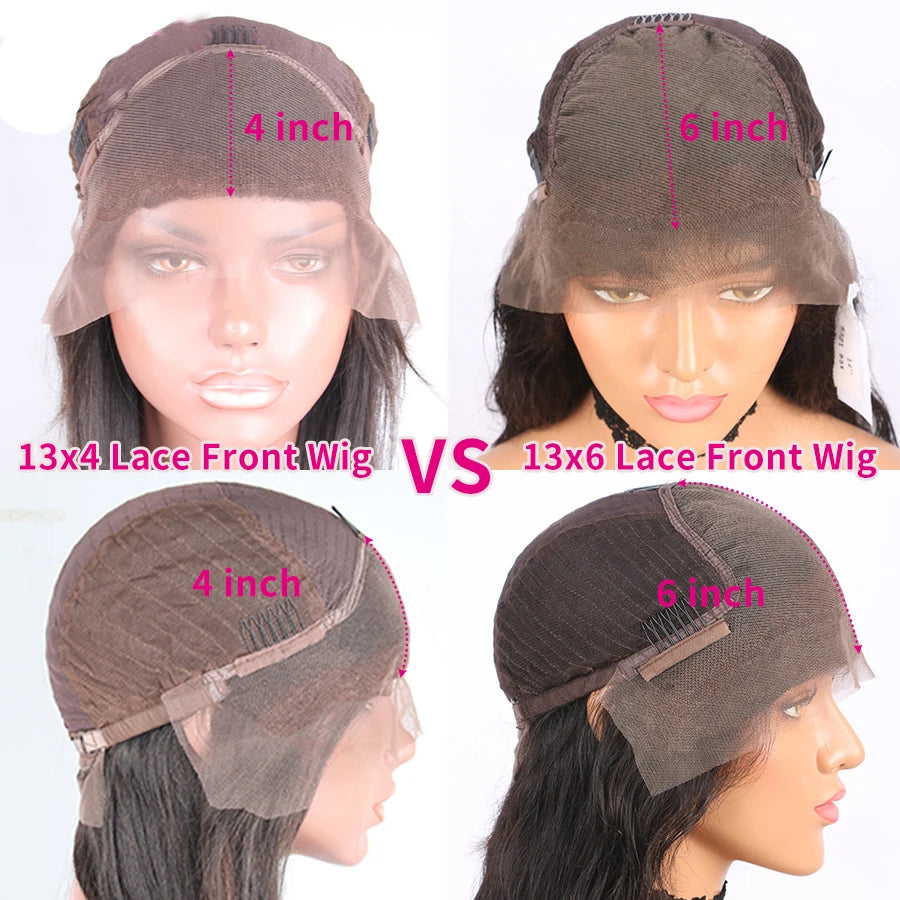 HD Lace Front Straight Human Hair Wig Transparent Lace
