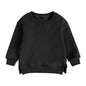 Kids Hooded Sweatshirt Cotton Solid Top for Girls