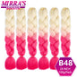 24 Inch Jumbo Braiding Hair Extensions Synthetic Ombre