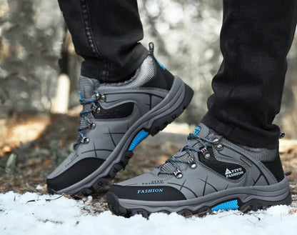 Men's Waterproof Leather Snow Boots Size 39-47