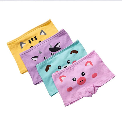 Girls Cartoon Cotton Underwear Briefs Size 2T-10T