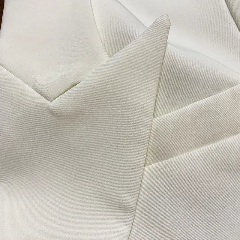 Women's Classic Double Breasted Blazer with Metal Buttons