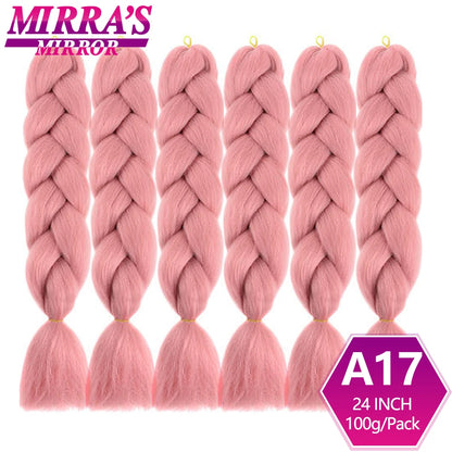 24 Inch Jumbo Braiding Hair Extensions Synthetic Ombre