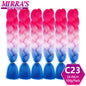 24 Inch Jumbo Braiding Hair Extensions Synthetic Ombre