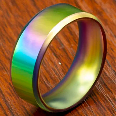 Black Classic Titanium Steel Ring for Men