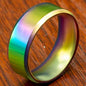 Black Classic Titanium Steel Ring for Men