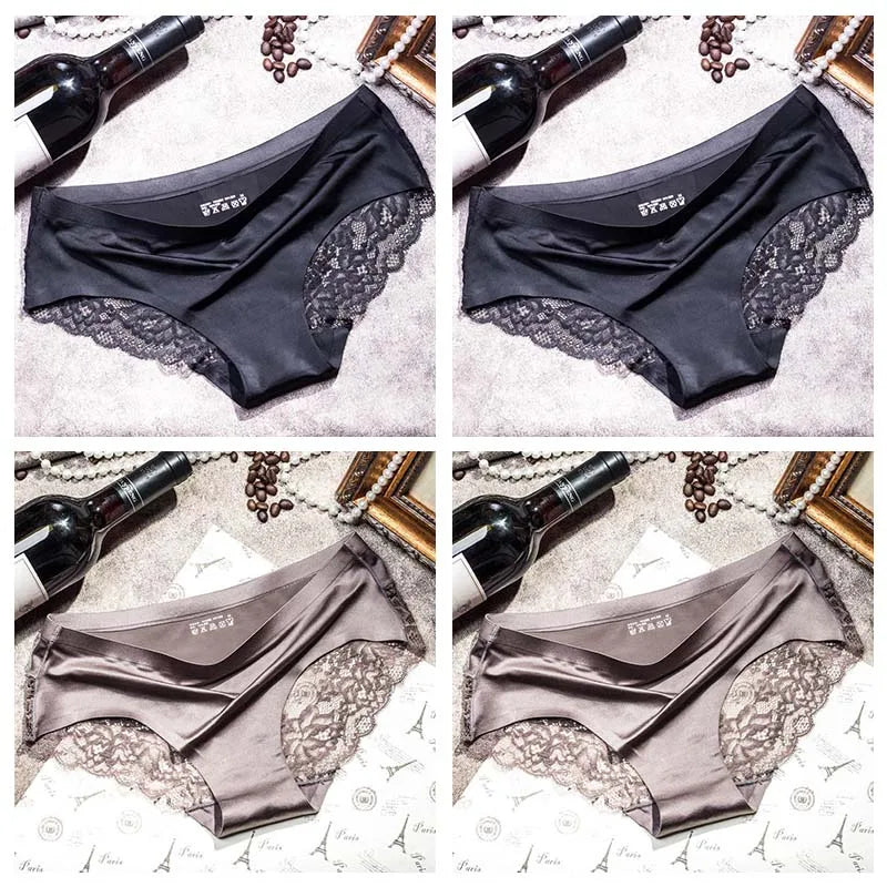 Lace Briefs Women Seamless Comfort Underwear Plus Size