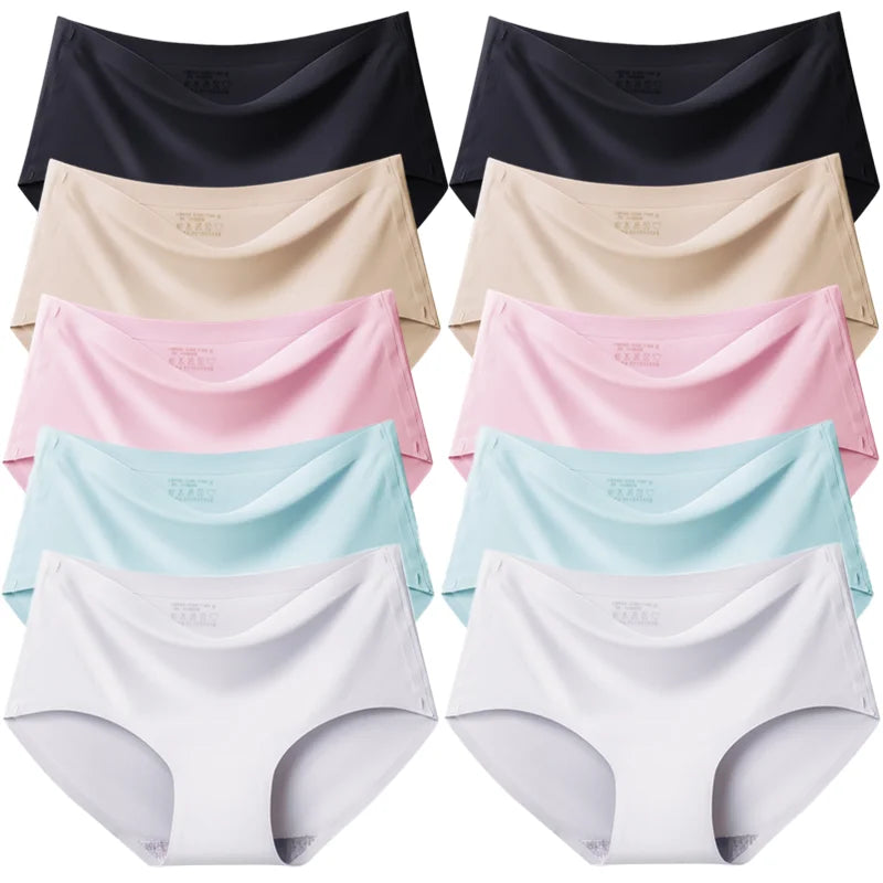 TrowBridge Women's Plus Size Silk Satin Seamless Briefs