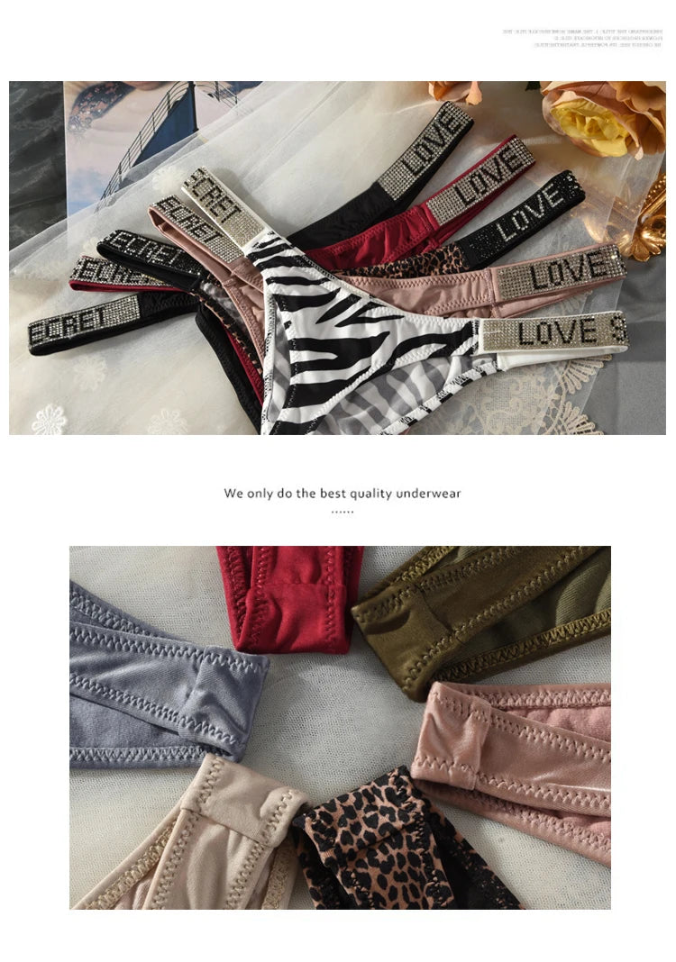 Low Waist G-String Panties for Women in Polyester