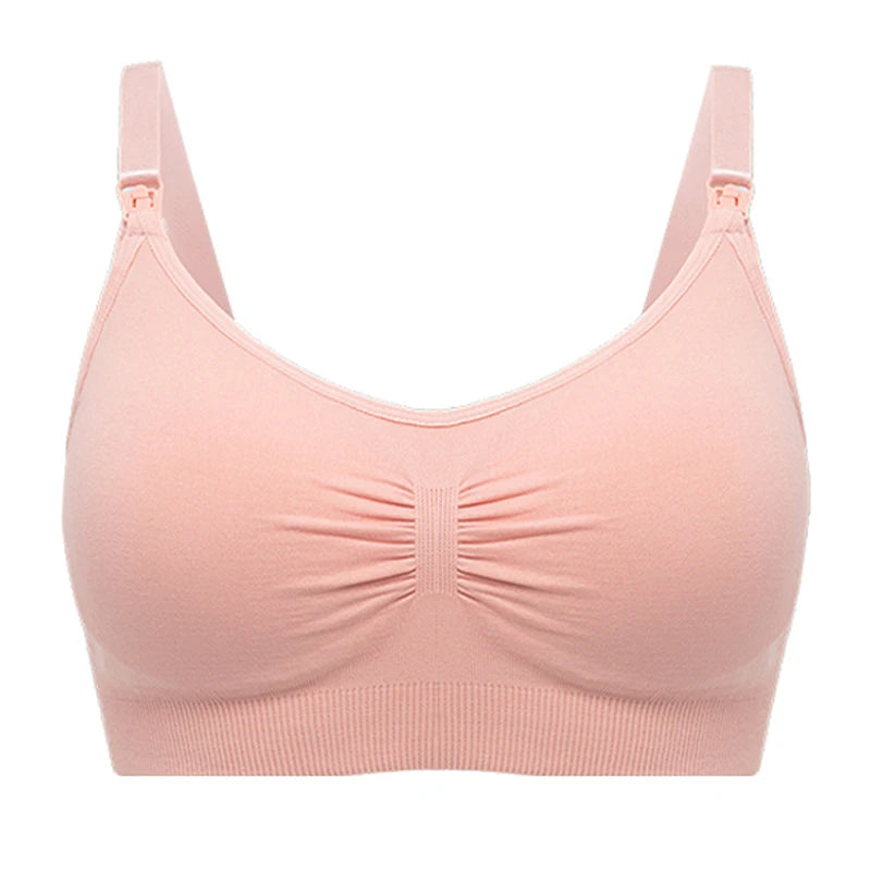 Plus Size Nursing Bra Seamless Breathable Nylon