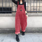 Corduroy Women's Casual Overalls with Pockets