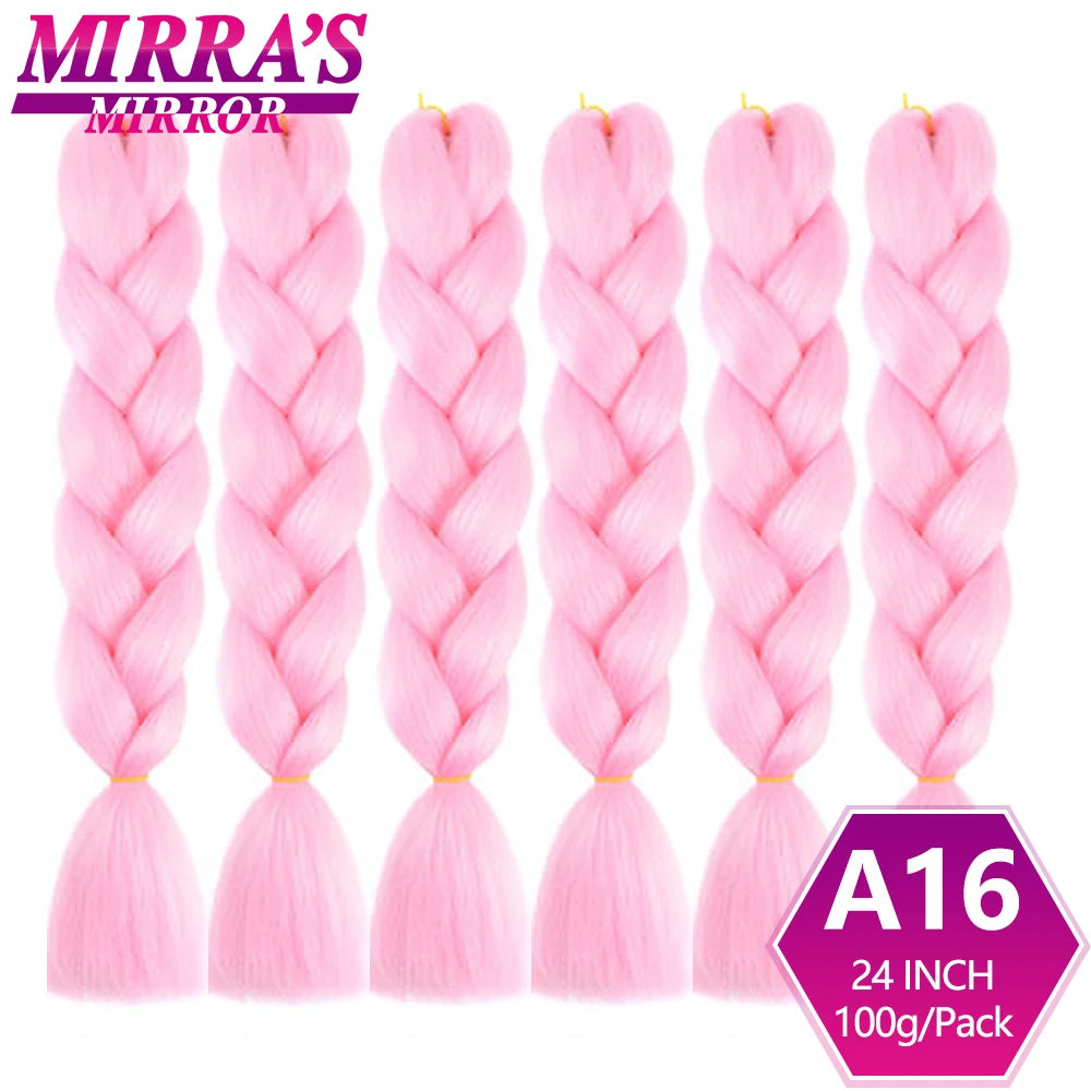 24 Inch Jumbo Braiding Hair Extensions Synthetic Ombre