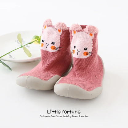 Baby Toddler First Walkers Soft Rubber Shoes