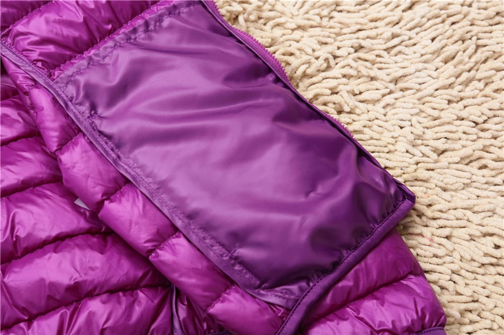 Women Hooded Puffer Jacket Plus Size Lightweight