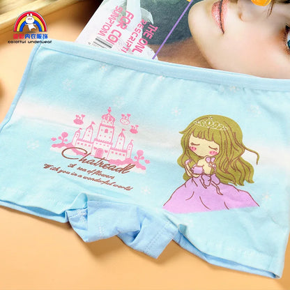 Girls Cartoon Cotton Underwear Briefs Size 2T-10T