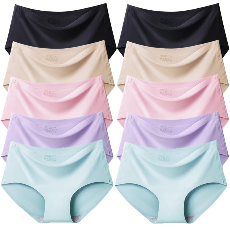 TrowBridge Women's Plus Size Silk Satin Seamless Briefs